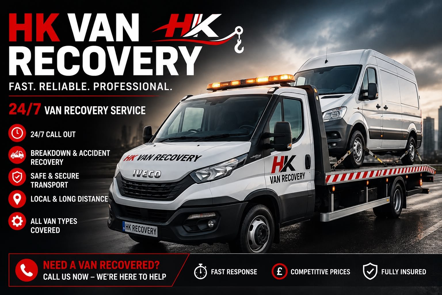 Van recovery truck